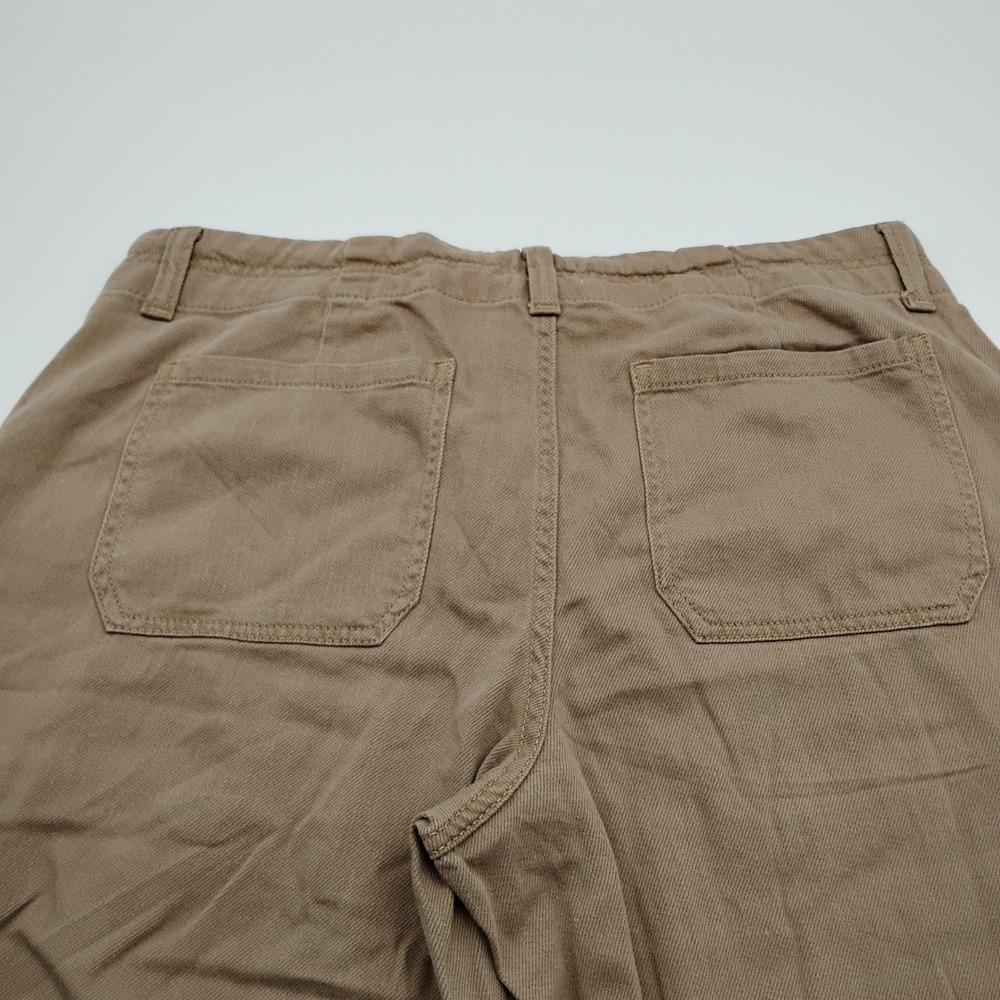 Time and Tru Womens Relaxed Cargo Pants Ermine Brown Wide Leg Tall Size 10 NWT - Picture 13 of 15